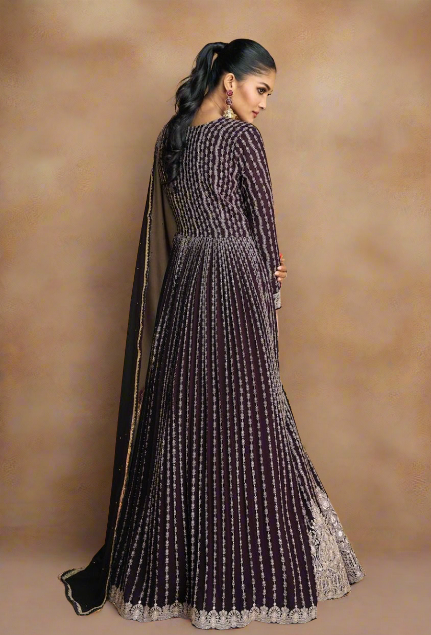 Georgette_Sequince_Embroidery_Anarkali_Gown