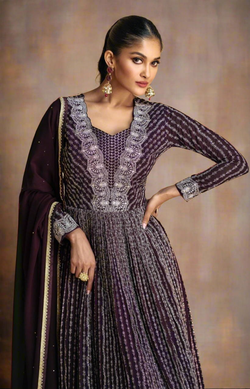 Georgette_Sequince_Embroidery_Anarkali_Gown