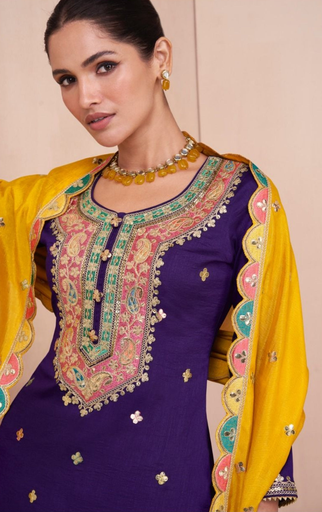 Premium Silk Embroidery Skirt Style  Salwar Suits